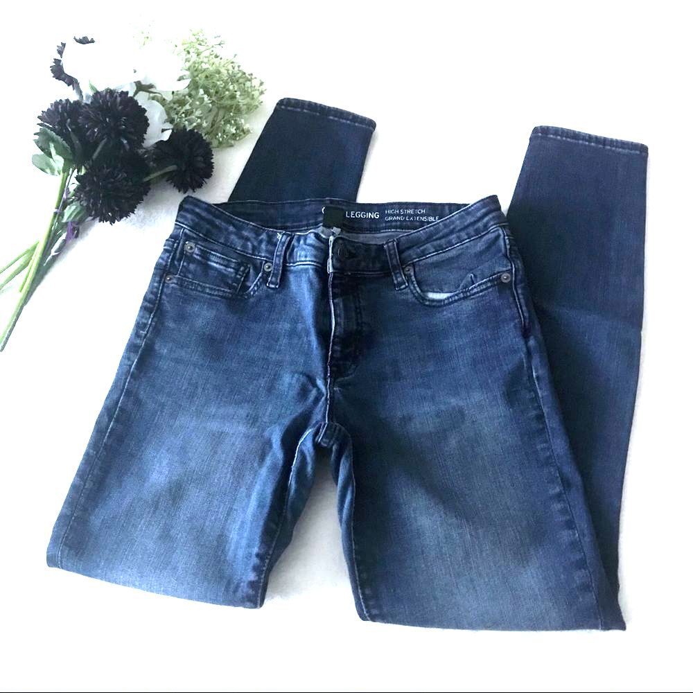Gap Factory Skinny Jeans Legging High Rise Size 6 Blue
